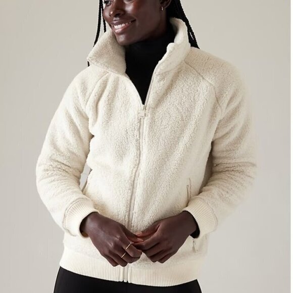NWT Athleta Tugga Jacket - XL Cream - Picture 1 of 8